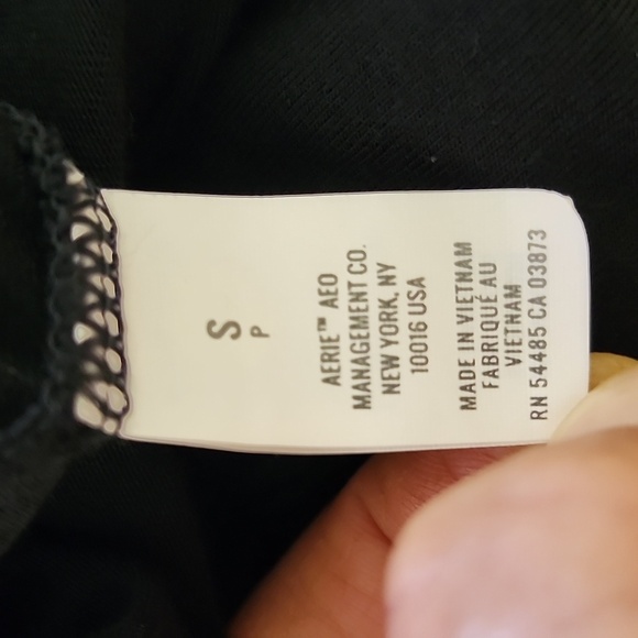AERIE Just Dropped Collection Black Sleeveless Racerback High Waist Jumpsuit - Picture 9 of 10